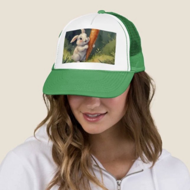 Casquette Meadow Bunny Dreams : Chapeau de camion lunaire (Créateur téléchargé)