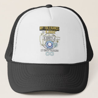 Casquette mécanicien drôle ma tolérance vs la tolérance de m