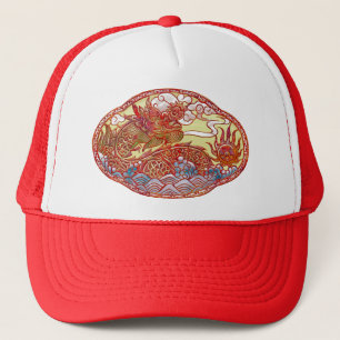Casquette Médaillon chinois de dragon