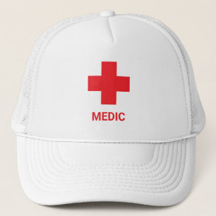 Casquette Médecin MEDIC & Premiers Secours, Croix, Ambulance