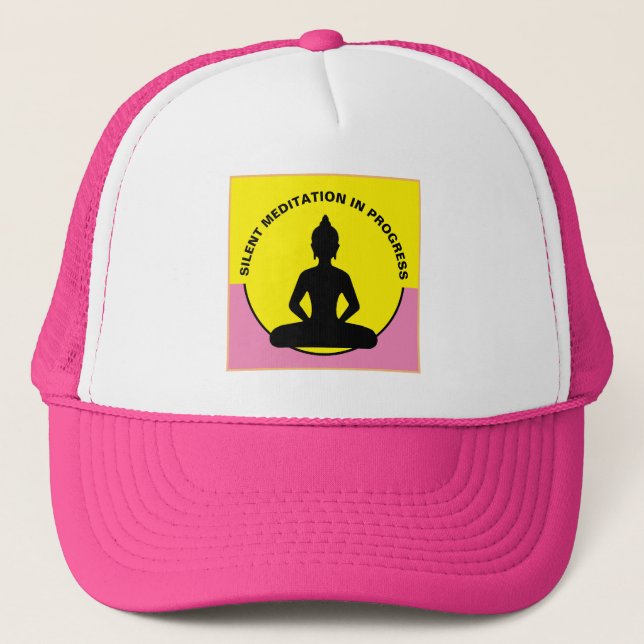 Casquette Méditation SILENCIEUSE en cours & Bouddha Mindfuln (Devant)