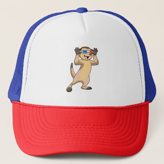 Casquette Meerkat avec lunettes (Devant)