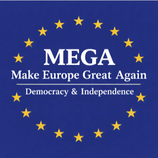 Casquette MEGA, Make Europe Great Again, démocratie, indépen