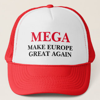 Casquette MEGA Rendre sa grandeur à l'Europe Chapeau roux Tr