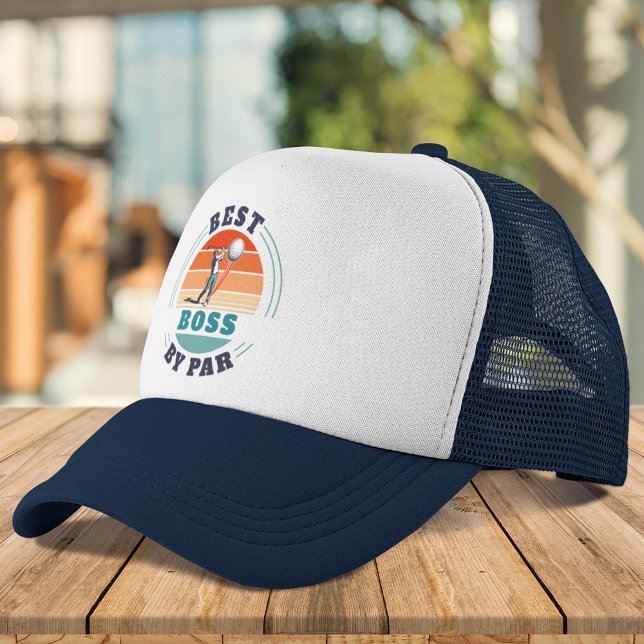 Casquette Meilleur Boss Par Par Custom Retro Golf (Best Boss By Par Custom Retro Golf Trucker Hat)