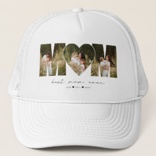 Casquette Meilleur cadeau de collage photo moderne pour mama