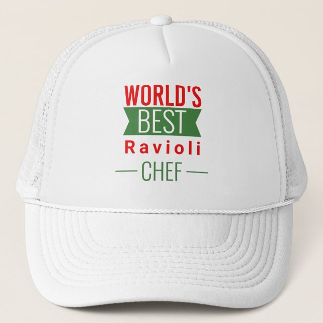 Casquette Meilleur chef Ravioli du monde (Devant)