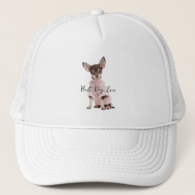 Casquette Meilleur Chien de famille - photo (Devant)