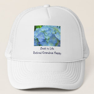 Casquette Meilleur de la vie Mamie retraitée heureuse chapea