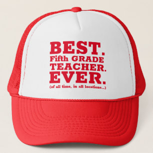 Casquette Meilleur Enseignant de 5e année jamais