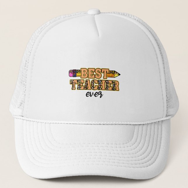 Casquette Meilleur enseignant jamais (Devant)