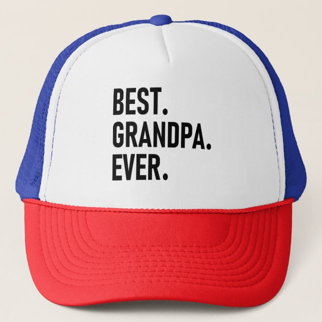 Casquette Meilleur Grand-Père Ever, Grand-Père cadeau (Devant)