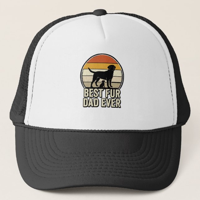 Casquette Meilleur papa à fourrure jamais conception de t-sh (Devant)