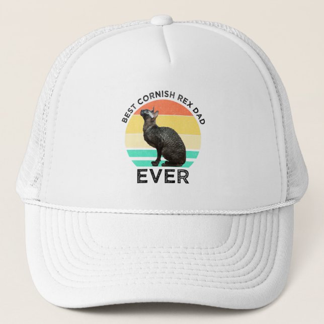 Casquette Meilleur Papa Cornish Rex de tous les temps (Devant)