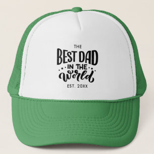 Casquette meilleur papa dans le monde Fête des pères script