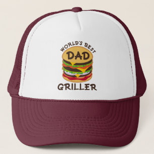 Casquette Meilleur papa Griller BBQ cadeau à thème du monde