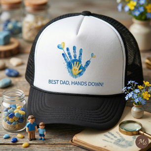 Casquette Meilleur Papa Haut la Main Cadeau Empreinte de Mai