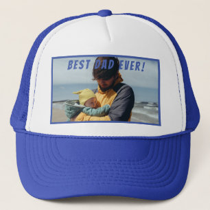 Casquette Meilleur papa Jamais Custom Photo Fête des pères C