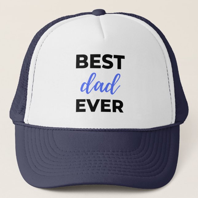 Casquette Meilleur papa jamais noir (Devant)