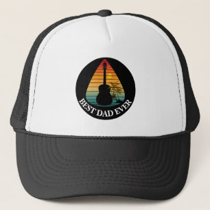 CASQUETTE MEILLEUR PAPA JAMAIS ONGLET DE GUITARE GUITARISTE 
