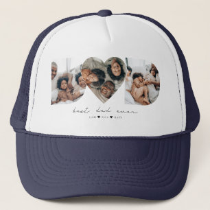 Casquette Meilleur Papa Jamais Photo Moderne Collage Cadeau