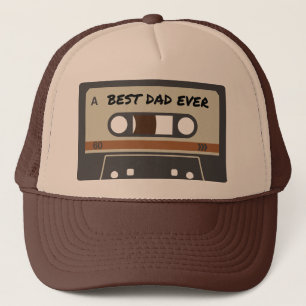 Casquette Meilleur papa jamais Rétro Mixtape Minimaliste