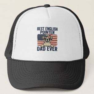 Casquette Meilleur Papa Pointer Anglais de Tous les Temps Ch