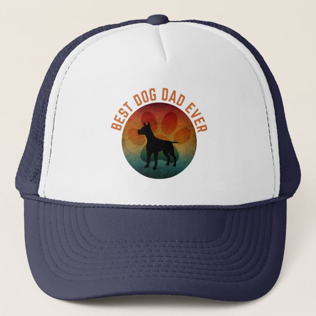 Casquette Meilleur papa pour chien ever  (Devant)
