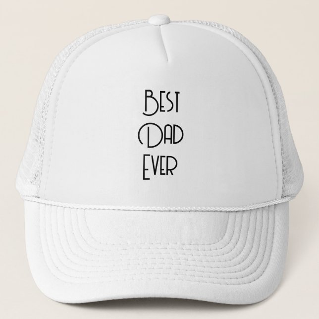 Casquette Meilleur Papa Simple Calligraphie (Devant)