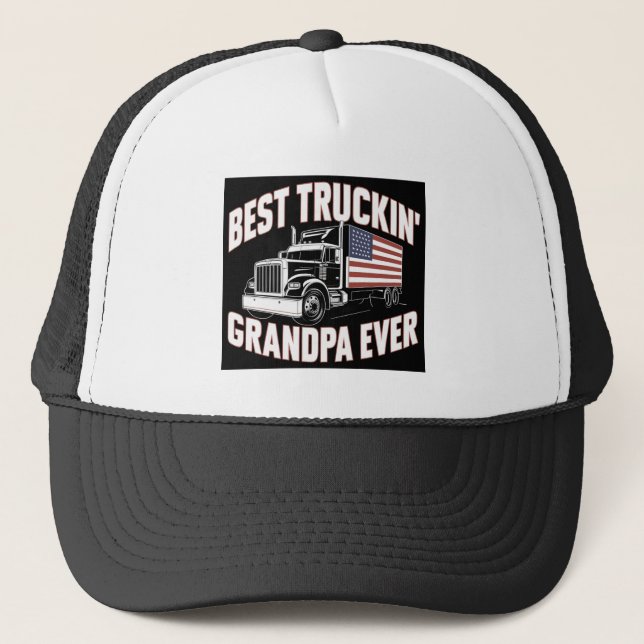 Casquette Meilleur Papi qui conduit un camion (Devant)