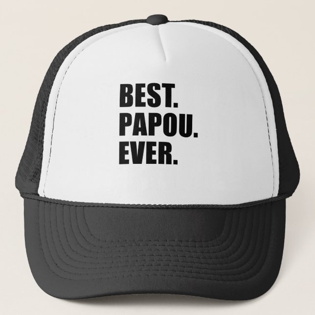 Casquette Meilleur Papou jamais (Devant)