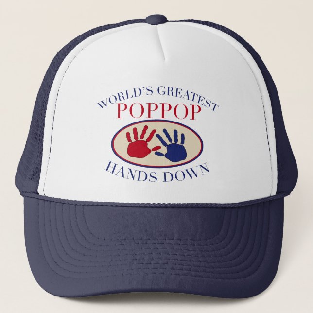 Casquette Meilleur PopPop Haut la Main (Devant)
