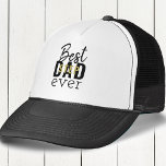 Casquette Meilleur Stepdad jamais Typographie noir et or<br><div class="desc">Meilleur casquette Stepdad Ever avec un design simple de typographie noir et or clair. Best Step Dad Ever est écrit dans une combinaison intelligente de polices de script,  serif et sans serif au style minimaliste.</div>