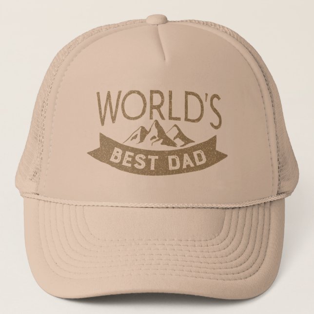 Casquette Meilleure Fête des pères Cool moderne papa du mond (Devant)