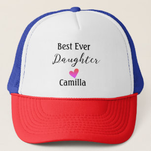 Casquette Meilleure fille de tous les temps ajoutez nom papa