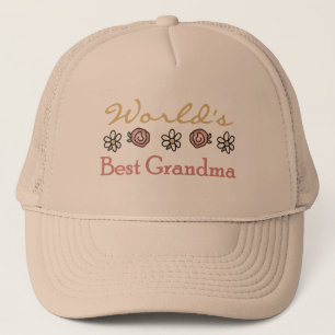 Casquette Meilleure grand-mère du monde Rose