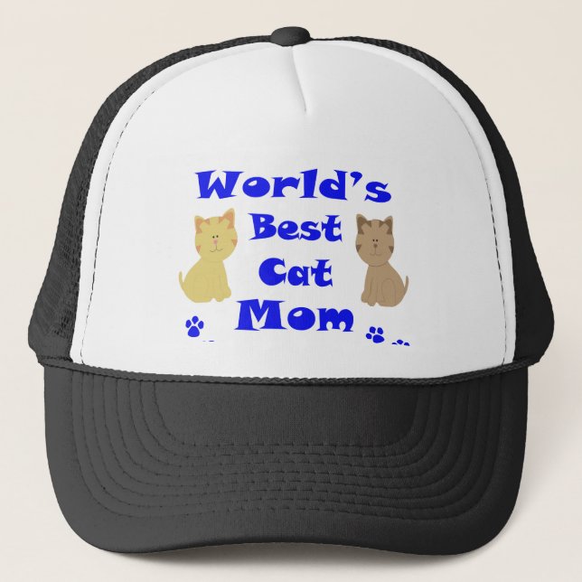 Casquette Meilleure maman de chat du monde (Devant)