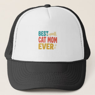 Casquette Meilleure Maman de Chat Vintage Design de Amateur