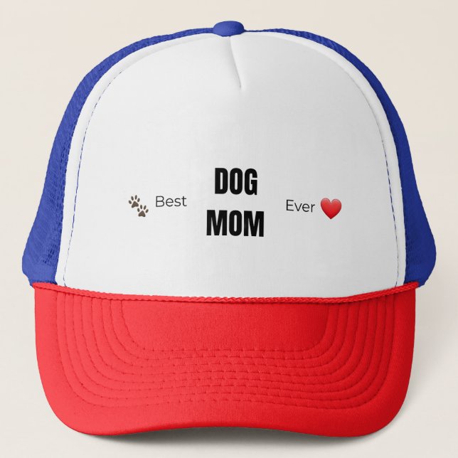 Casquette Meilleure Maman de Chien Chapeau – Pawsome Studio (Devant)