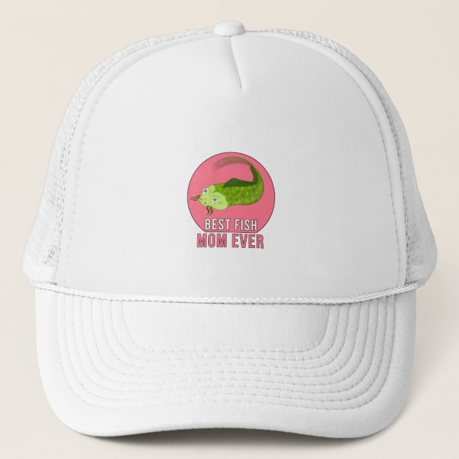 Casquette Meilleure maman du poisson jamais (Devant)