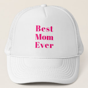 Casquette Meilleure maman, Fête des mères, Mère fuchsia rose