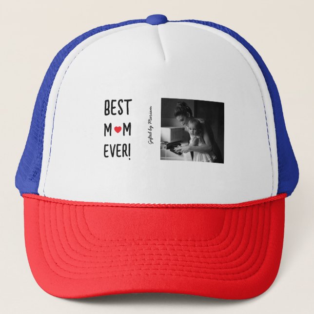 Casquette Meilleure maman jamais nom personnalisable (Devant)