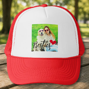 Casquette Meilleures Amies Maman de Chien Mignon Cœur Rouge