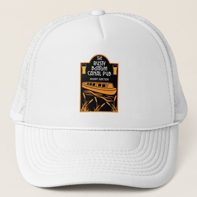 Casquette Meilleurs pubs à péniches étroites   (Devant)