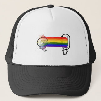 Casquette meme vomissant d'arc-en-ciel