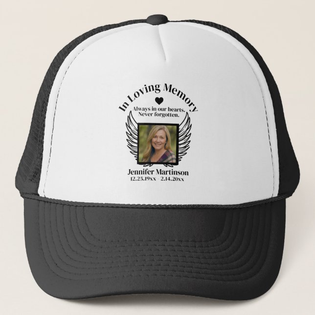 Casquette Mémorial | Ajouter une photo (Devant)