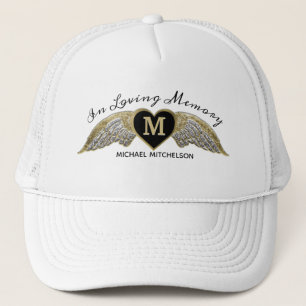Casquette mémorial personnalisé avec ailes d'ange