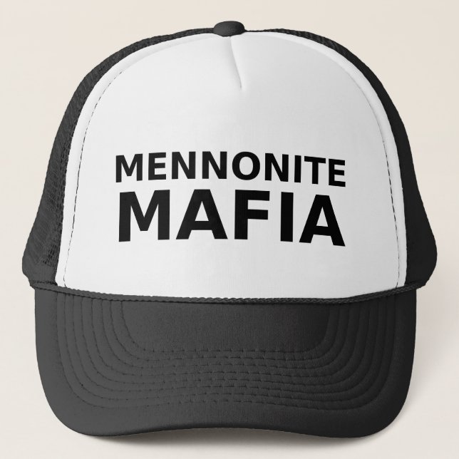 Casquette Mennonite Mafia Chapeau Drôle Humour (Devant)