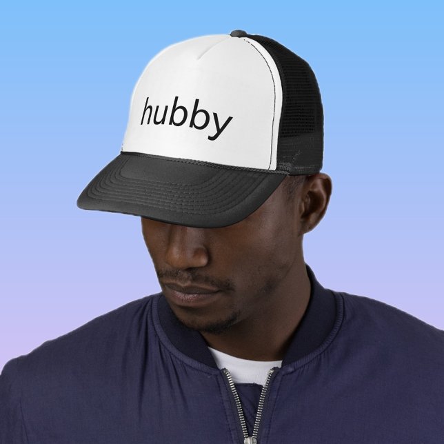 Casquette Men's Black Baseball Cap – Hubby, Perfect Gift  (Créateur téléchargé)