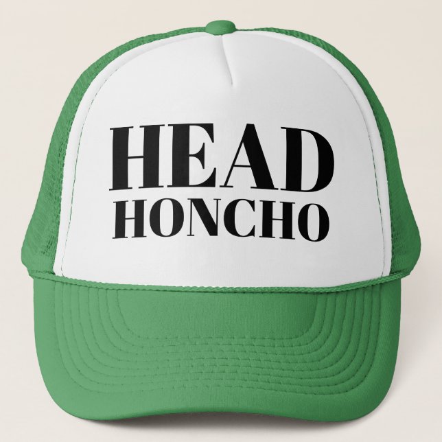 Casquette Mens Fashion Amusant Novelty Baseball HEAD HONCHO (Devant)